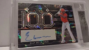 2022 Leaf Metal Elly De La Cruz Top 100 Proof Auto 1/1 Slabbed Crystal Black - Bild 1 von 5