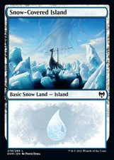 Snow-Covered Island (278) x5 5x FOIL Kaldheim NM MTG