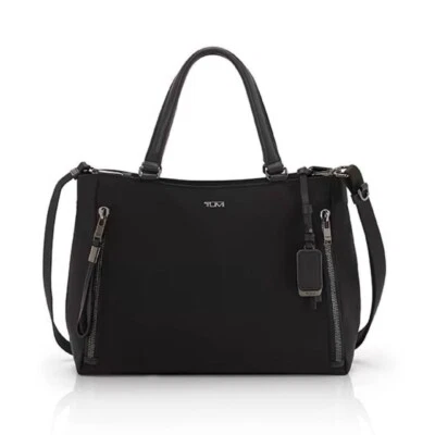 Bolso de Mano TUMI Valetta VOYAGEUR 196605 Todo Negro Mediano Bolso de Negocios Outlet Nuevo Foto 1 de 4