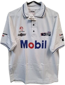 BNWT Holden Racing Team Mobil Polo Shirt 1996 Vintage Large HSV Lowndes Brock - Picture 1 of 5