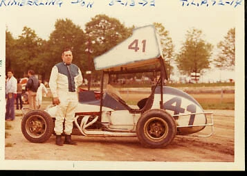 DON KIMBERLING #41 SPRINT CAR-AUTO RACING PHOTO-1972 - Image 1 of 1