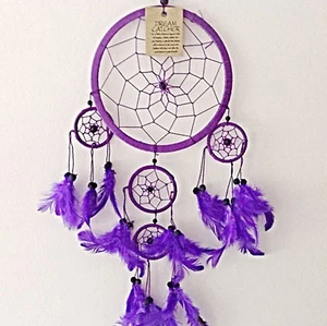 Relleno de bolsa de medias de Navidad grande púrpura atrapasueños para niños atrapasueños - Imagen 1 de 1