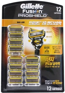 Gillette Fusion Proshield Razor Blade Refill 12 cartuchos - Imagen 1 de 3