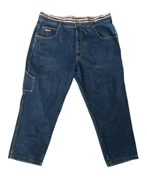 Vintage Paco Sport Jeans Men’s 52x32 Baggy Wide Leg Y2K Elastic Waist Pockets - Image 1 of 4