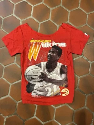 Camiseta Vintage Atlanta Hawks 1989 Dominique Wilkins Starter NBA Tamanho Médio - Imagem 1 de 4