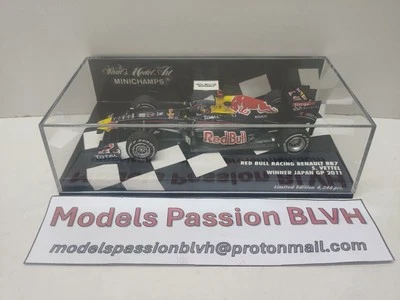 Red Bull RB7 Vettel Winner Japan GP 2011 1/43 Minichamps - Photo 1/4