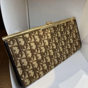 Christian Dior Clutch Tasche Vintage Dior Trotter Second Pouch Farbe Braun Japan - Bild 1 von 24
