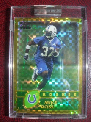 2003 Topps Chrome Mike Doss #183 Gold X-FRACTOR 13/101 RC - Image 1 of 4