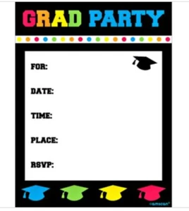 Grad Party Invitation w/Envelope 8ct - Picture 1 of 3
