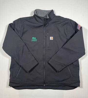 Carhartt Crowley Soft Shell Jacket Mens 3XL Gray Rain Defender Fleece 102199 - Image 1 of 4