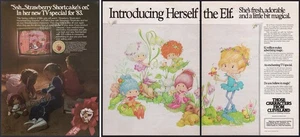STRAWBERRY SHORTCAKE / HERSELF THE ELF - Original 1983 Trade AD / poster _ TCFC - Picture 1 of 5