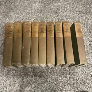Works of Jules Verne Complete 9 Vol Vincent Parke Ltd Edition D'Amiens - Picture 1 of 10