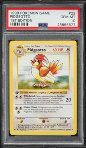 1999 Pokemon Card Base Set Shadowless 1st Edition Pidgeotto #22 PSA 10 English - Picture 1 of 2