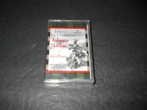 Johnny Mathis: Listen It's Christmas: Cassette Tape 12 Classic Tracks Sealed - Picture 1 of 2