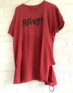 Thrashed Distressed Destroyed Men's XL Vintage T-Shirt Grungy Worn Out Torn Red - Picture 1 of 12