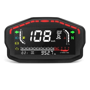 1Pc Digital Motorcycle Dash Panel LCD Dashboard DC 8-12V Motorcycle Odometer - Picture 1 of 11