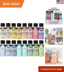 Versatile Pastel Acrylic Paint Set, 16-Pack, Multi-Surface, Non-Toxic - 2 Fl Oz - Picture 1 of 11