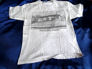 Double Date T Shirt Mens Medium Paul Stanton Humor Y2K Hunting York Beach ME - Picture 1 of 9