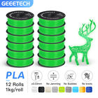 Geeetech 3D Printer Transparent Filament PLA 1KG 1.75mm NEW Glow Green