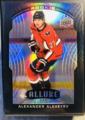 Alexander Alexeyev 2020-21 Upper Deck Allure Black Rainbow Rookie #86 Washington - Image 1 of 2