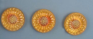 COLORFUL CZECH GLASS BUTTONS - SET OF - Picture 1 of 4