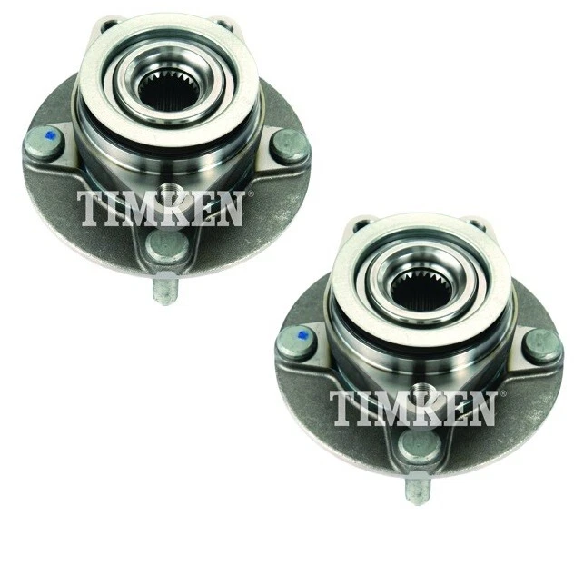 Juego de 2 pares de cojinetes de rueda delanteros Timken y kit de buje para Nissan Cube 2009-2014 tracción delantera Foto 1 de 1
