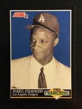 1991 Score The Franchise #864 Darryl Strawberry Los Angeles Dodgers MINT