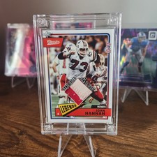 John Hannah Jersey Fusion Card Serially # 33/73 New England Patriots 