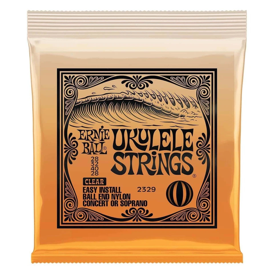 Ernie Ball Concert or Soprano Nylon Ball End Ukulele Strings - Clear - Image 1 of 1
