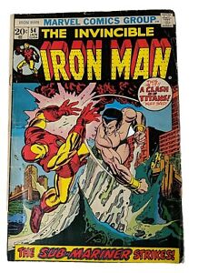 Iron Man # 54 1st Appearance of Moondragon 1972 VG
