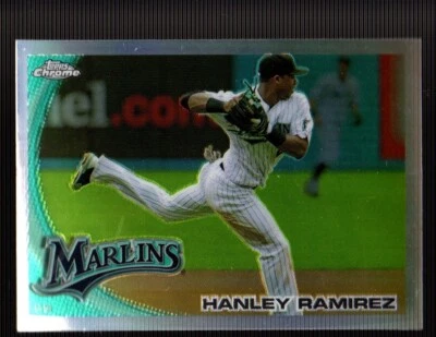 2010 Topps Chrome REFRACTOR #153 Hanley Ramirez miami florida marlins - Image 1 of 2
