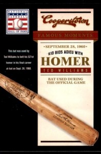 2012 Panini Cooperstown Famous Moments #14 Ted Williams