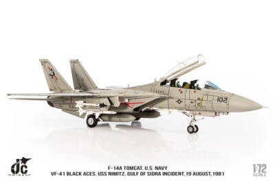 1:72 JC Wings Grumman F-14A Tomcat U.S. NAVY VF-41 Fighter Diecast Plane Model - Image 1 of 4
