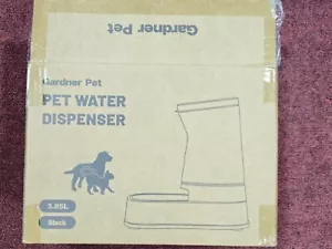 Automatic Gravity Water Dispenser for Dogs, 1 Gallon Black - Picture 1 of 3