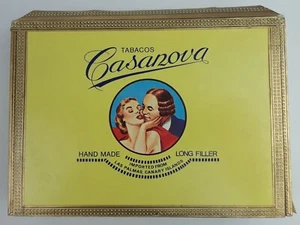 Tabacos Casanova Kanarische Inseln Vintage Holz Zigarrenkiste - Bild 1 von 3