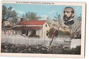 Postal General Meade’s Headquarters Gettysburg Pennsylvania Histórica Guerra Civil - Imagen 1 de 2