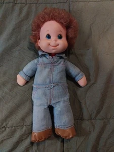 Vintage 1974 Mattel Jeans Beans 12” Blue Eyes Beanbag Boy Doll - Picture 1 of 7