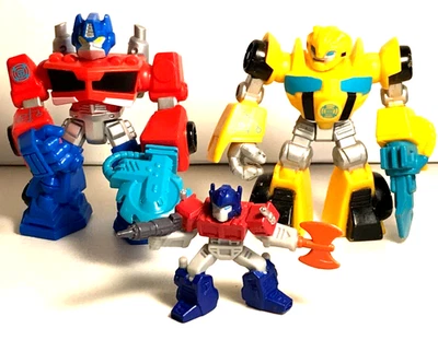TRANSFORMERS Playskool Heroes RESCUE BOTS Lot of 2 Plus Mini Figure - Image 1 of 4