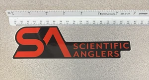 Adesivo/decalcomania logo pesca a mosca Scientific Anglers Inc circa 7” nuovo autentico - Foto 1 di 1