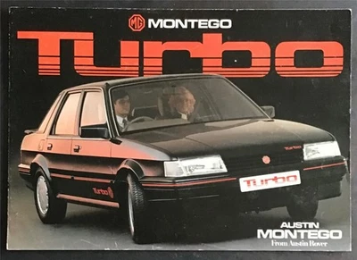 MG MONTEGO TURBO Car Sales Brochure c1985 #3710 - Image 1 of 2