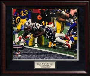 Foto autógrafa Sony Michel Super Bowl LIII touchdown 23x27 imagen de Nueva Inglaterra - Imagen 1 de 1