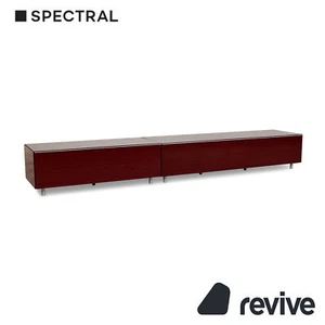 Spectral Scala Glass Sideboard Lowboard Media Red - Picture 1 of 12