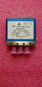 Teledyne Coax Switch CCRT-33S80-T Commercial Latching SPDT, DC-18GHz, 50 Ohms - Picture 1 of 6