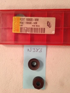 3 NEW SANDVIK RCKT 190600-WM CARBIDE INSERTS. GRADE: 530. {N383} - Picture 1 of 1