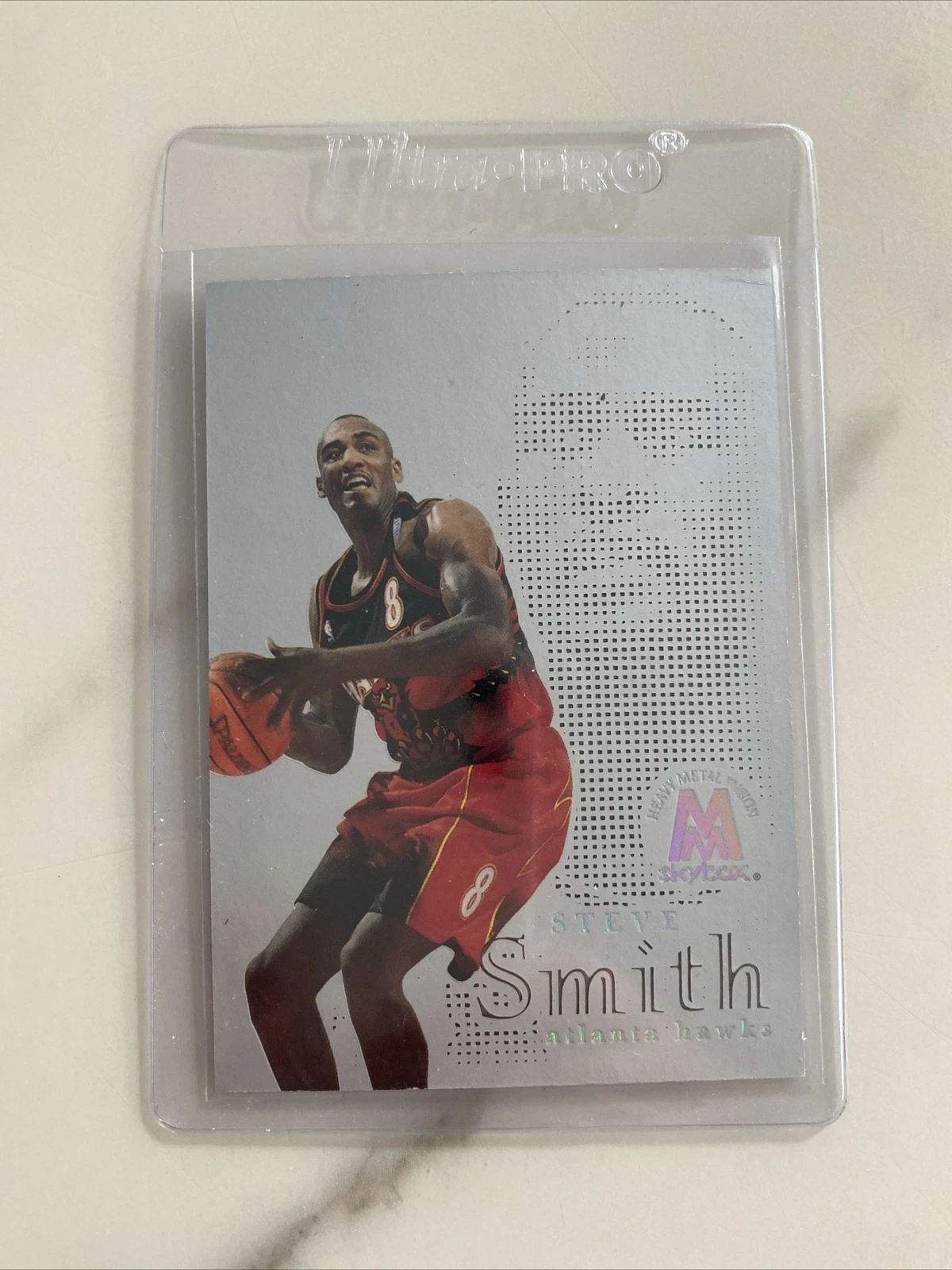 STEVE SMITH ATLANTA HAWKS 1998-99 SKYBOX MOLTEN METAL FUSION INSERT #5F