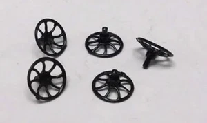 5 RUOTE FRENO IN PLASTICA LIONEL! PARTE RUOTA AUTO O SCALA E O GAUGE NERO! - Foto 1 di 1