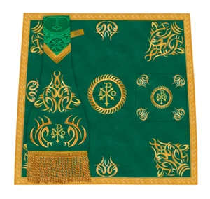 Church Altar Mass Set with Embroidery - Liturgical Vestment - Picture 1 of 24