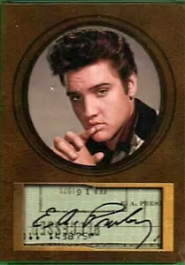 ELVIS PRESLEY / AUTOGRAPH CARD & COLLECTIBLES - Picture 1 of 5