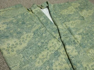 Japanese Kimono KOMON Fabric Silk Woman Vintage Kyoto Japan Antique ko-162 - Picture 1 of 16