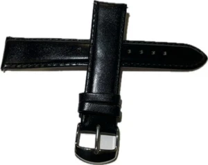 Uhrenarmband Schwarz 20 mm Bandanstoß  Armband 200507SSN - Bild 1 von 3